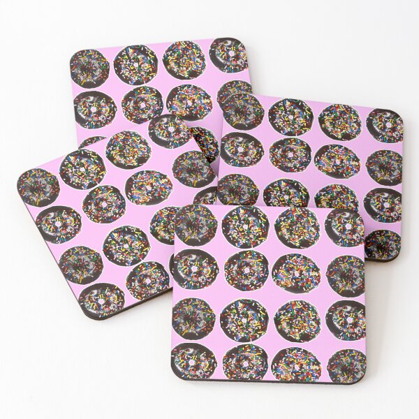 Item preview, sprinkled chocolate donuts realistic pattern designed and sold by meuliasshop.