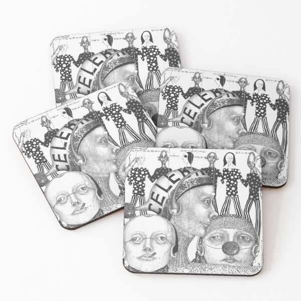 Item preview, Stylized celebration with elements of metaphysics and satire designed and sold by KunstGeist.