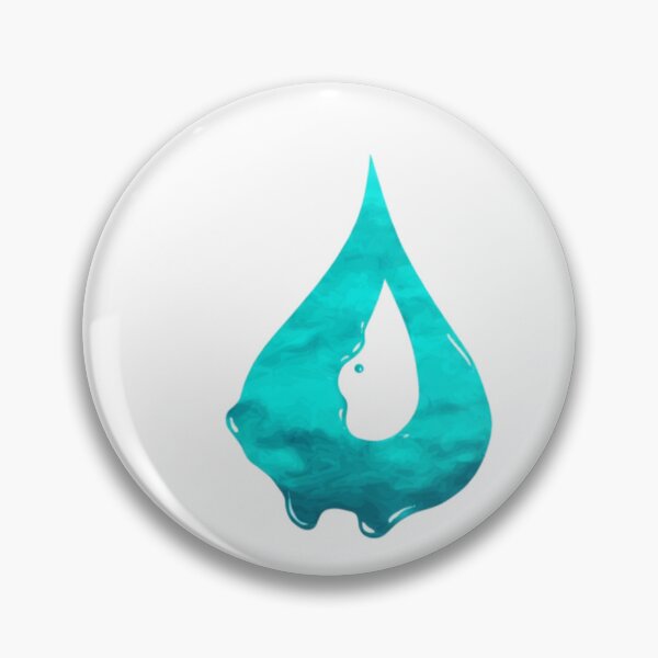 Item preview, Cyan ocean blue teardrop designed and sold by Shadow-Studio.