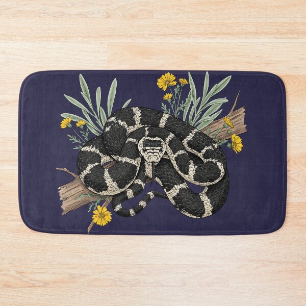 Item preview, California Kingsnake with Yellow Desert Flowers designed and sold by BirdsnStuff.