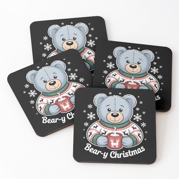 Item preview, Bear-y Christmas - Cozy Bear in Holiday Sweater designed and sold by HAPPYinPIECES.