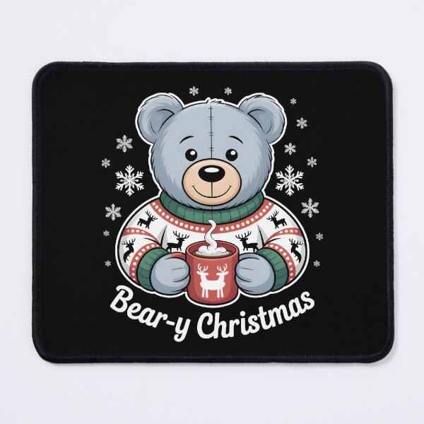 Item preview, Bear-y Christmas - Cozy Bear in Holiday Sweater designed and sold by HAPPYinPIECES.