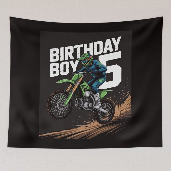 Item preview, Dirtbike Motocross MX - Borthday Boy 5 th Birthday toddler designed and sold by MelSurf.