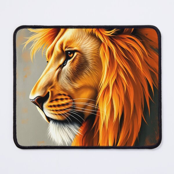 Item preview, lion profile portrait designed and sold by Nikoleta Vukovic.
