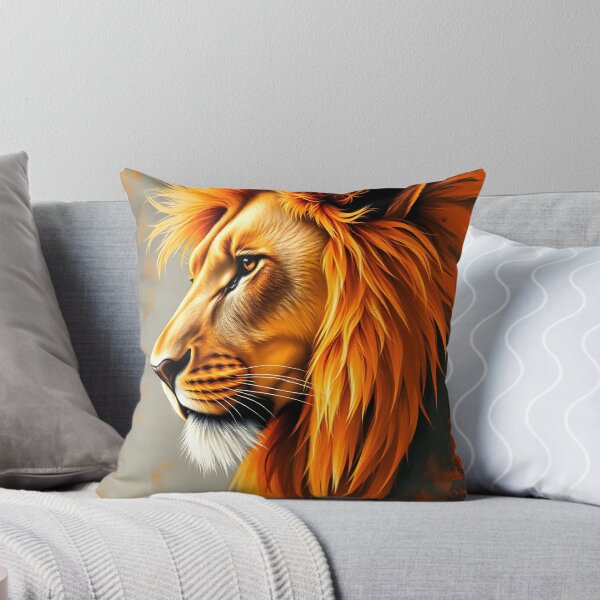 Item preview, lion profile portrait designed and sold by Nikoleta Vukovic.