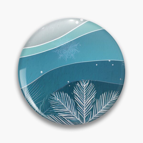 Item preview, Festive holiday snowflakes wave, cool blue border, minimalist blue colour palette, holiday watercolor painting, winter holiday season decor  designed and sold by navitalidesign.