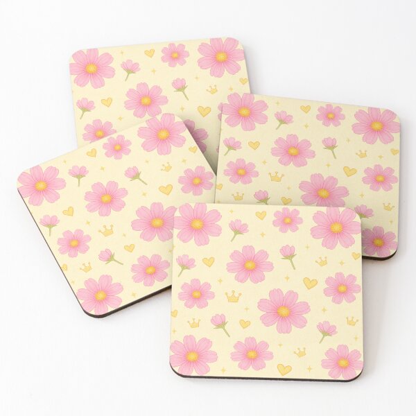 Item preview, Pink Cosmos Floral Pattern - Cream designed and sold by HIMEKARI.