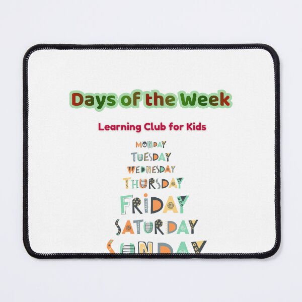 Item preview, Days of the Week – Learning Club for Kids designed and sold by AME Kids Designs.