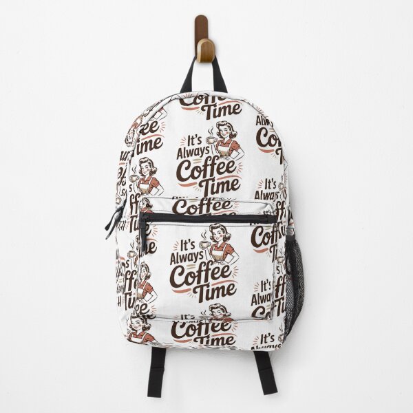 Item preview, It’s Always Coffee Time – Retro Vintage Coffee Lover Design designed and sold by Lulunza.