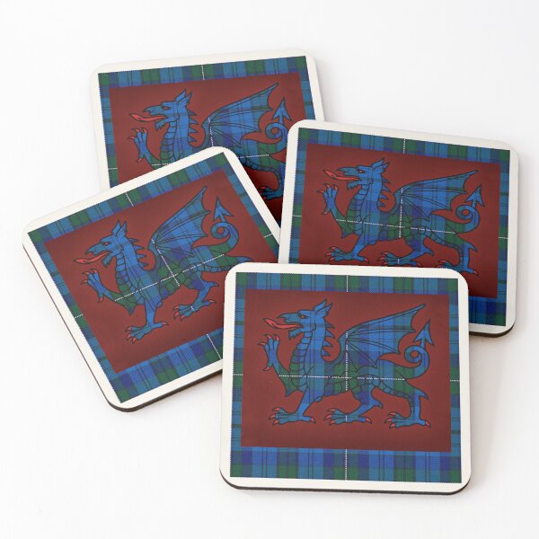 Item preview, Ellis Welsh Tartan – Legacy of the Kings of Powys & y Ddraig Goch - the red dragon designed and sold by WheelieGdArt.