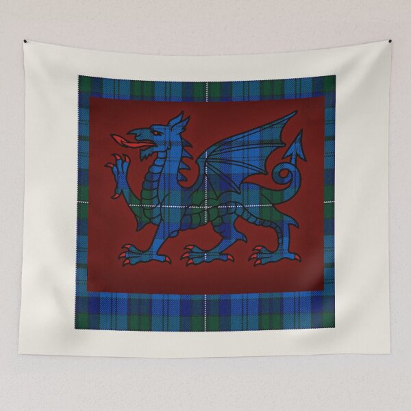 Item preview, Ellis Welsh Tartan – Legacy of the Kings of Powys & y Ddraig Goch - the red dragon designed and sold by WheelieGdArt.