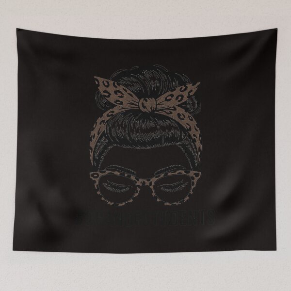 Item preview, Dean of Students Life Woman Messy Bun Leopard designed and sold by MelSurf.
