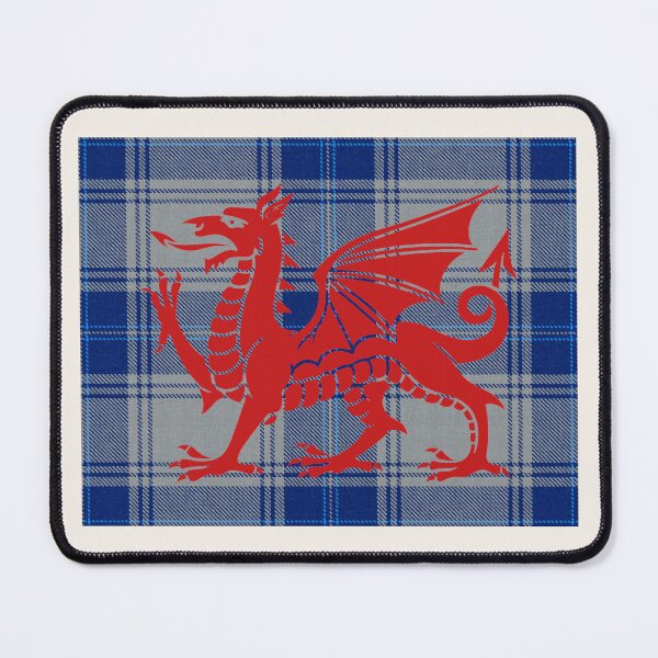 Item preview, Edwards Welsh Tartan – Legacy of Denbighshire Lords & y Ddraig Goch - the red dragon v4 designed and sold by WheelieGdArt.