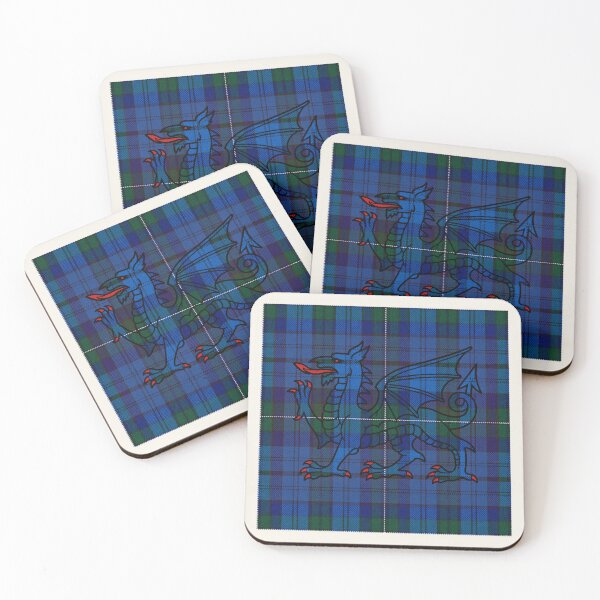 Item preview, Ellis Welsh Tartan – Legacy of the Kings of Powys & y Ddraig Goch - the red dragon v2 designed and sold by WheelieGdArt.
