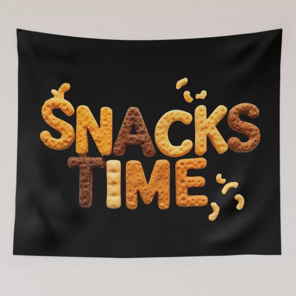 Item preview, Snacks Time - Tasty Food Typography designed and sold by Khadigadesings.