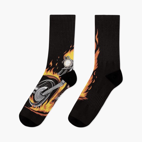 Item preview, Cool Motorbike Flames and burning Motorcycle love designed and sold by MelSurf.