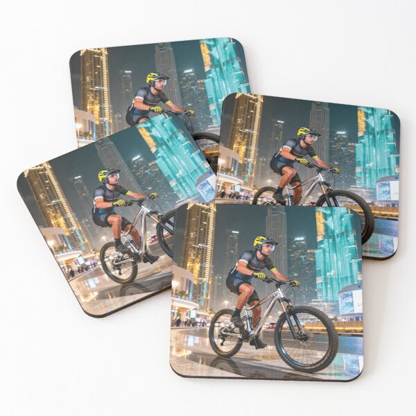 Item preview, Urban Explorer MTB - Modern City Velocity Wall Art. designed and sold by Hinson MTB Visuals.