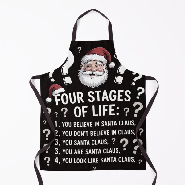 Item preview, Christmas Four Stages of life Santa Claus Humor Meme designed and sold by MelSurf.