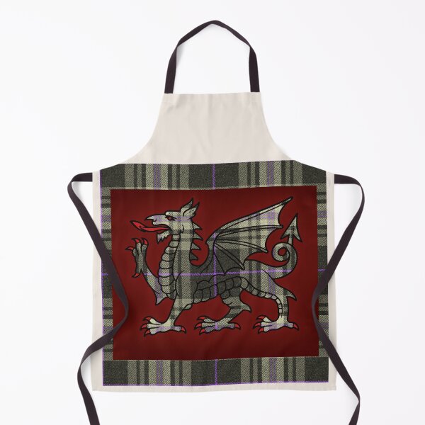 Item preview, Afallon Welsh Tartan – The Island of Apples & y Ddraig Goch - the red dragon designed and sold by WheelieGdArt.