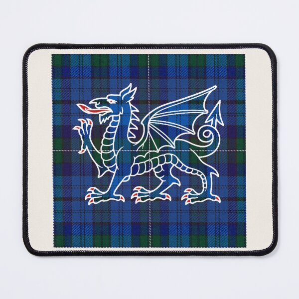 Item preview, Ellis Welsh Tartan – Legacy of the Kings of Powys & y Ddraig Goch - the red dragon v3 designed and sold by WheelieGdArt.