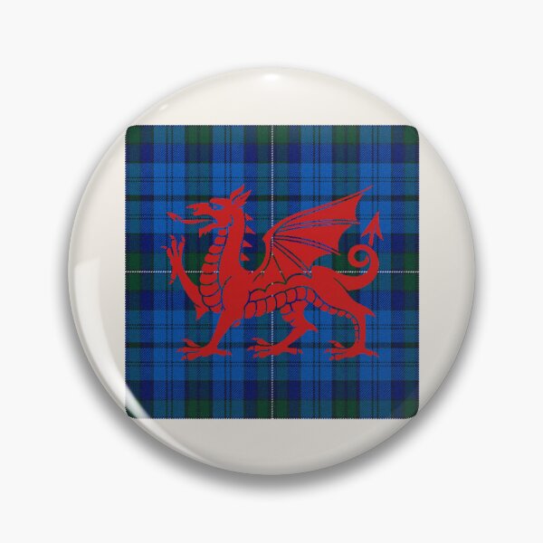 Item preview, Ellis Welsh Tartan – Legacy of the Kings of Powys & y Ddraig Goch - the red dragon v4 designed and sold by WheelieGdArt.