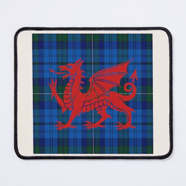 Item preview, Ellis Welsh Tartan – Legacy of the Kings of Powys & y Ddraig Goch - the red dragon v4 designed and sold by WheelieGdArt.