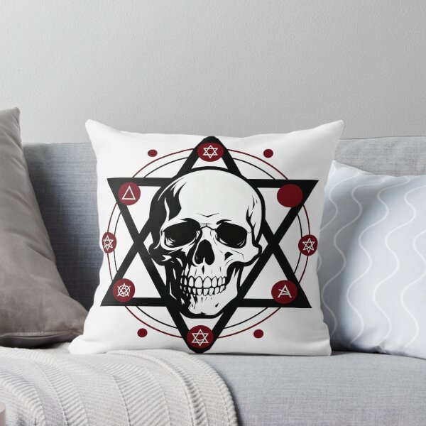 Item preview, Hex of the Crimson Gate – Occult Skull Symbol  designed and sold by Artpicto.