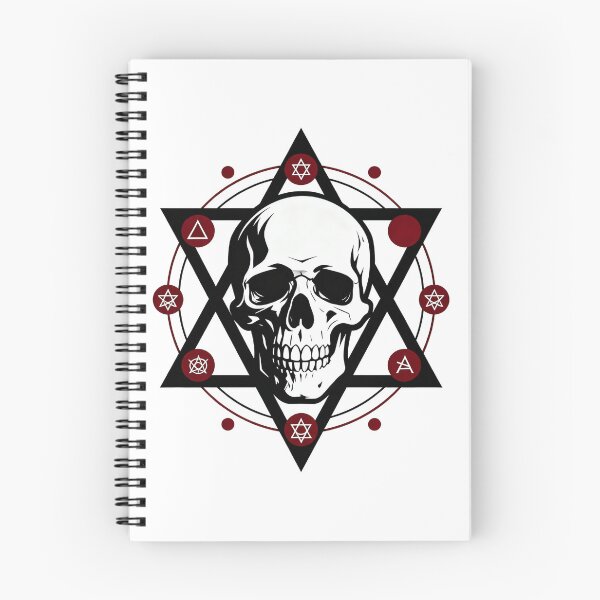Item preview, Hex of the Crimson Gate – Occult Skull Symbol  designed and sold by Artpicto.