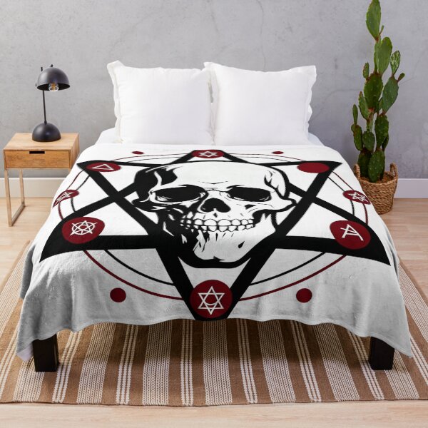 Item preview, Hex of the Crimson Gate – Occult Skull Symbol  designed and sold by Artpicto.