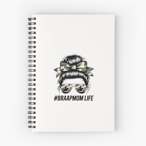 Item preview, Braaap Mom Life Dirt Bike Motocross Messy Bun dirt bike designed and sold by ControlCenter.