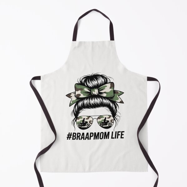 Item preview, Braaap Mom Life Dirt Bike Motocross Messy Bun dirt bike designed and sold by ControlCenter.