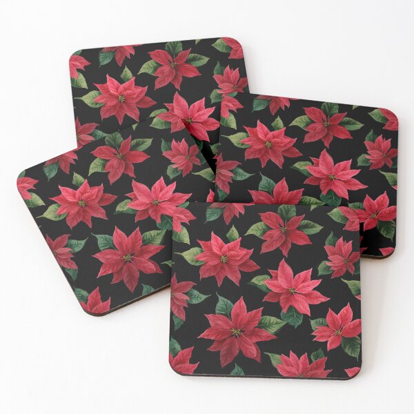 Item preview, Pointesettia on Black designed and sold by RebelRulez.