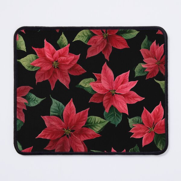 Item preview, Pointesettia on Black designed and sold by RebelRulez.