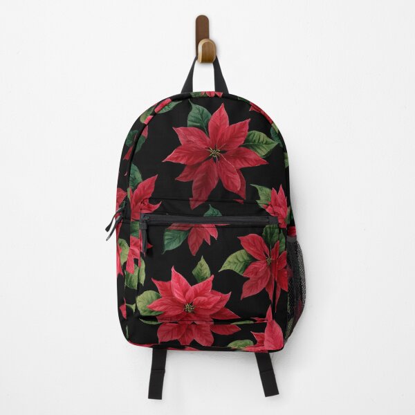 Item preview, Pointesettia on Black designed and sold by RebelRulez.