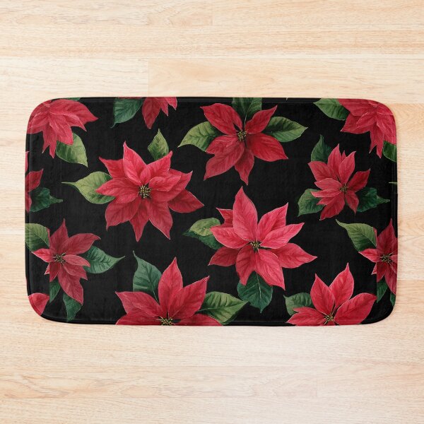 Item preview, Pointesettia on Black designed and sold by RebelRulez.