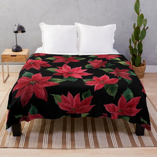 Item preview, Pointesettia on Black designed and sold by RebelRulez.