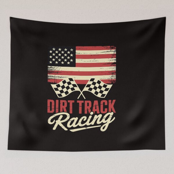Artikelvorschau, Geschenk für Dirt-Track-Rennfahrer mit amerikanischer Flagge entworfen und verkauft von ControlCenter.