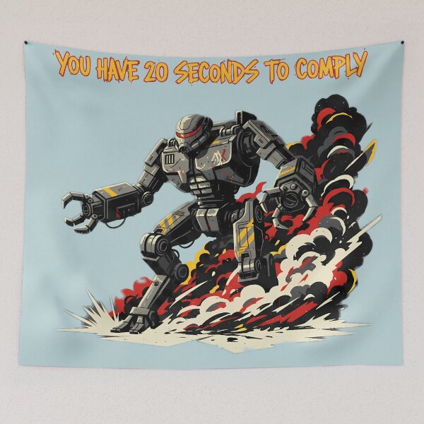 Item preview, You Have 20 Seconds To Comply Retro Sci-Fi Droid designed and sold by ruidaniel.