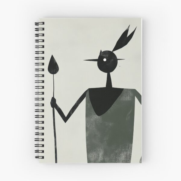 Item preview, Quirky Minimalist Witch Doctor Figure – Abstract Stylized Character Art designed and sold by dawnleblanc55.