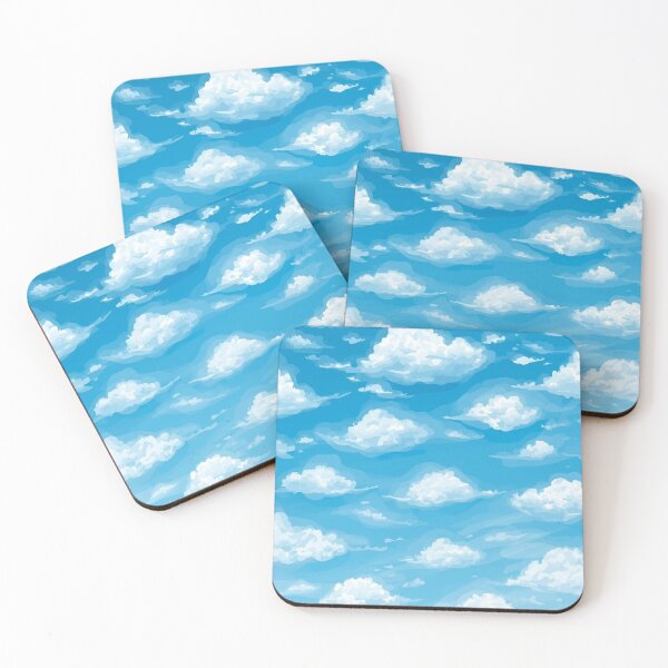 Item preview, Blue Sky Pattern with White Clouds by Day designed and sold by Ciervo Primavera.