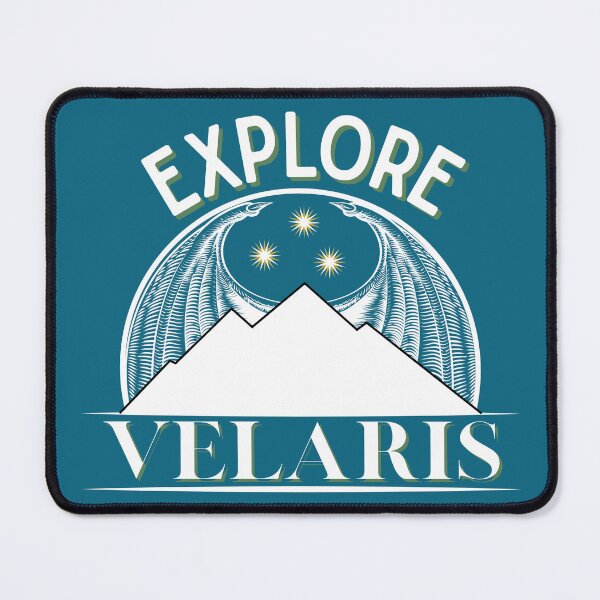 Item preview, Explore Velaris – Night Court Inspired Fantasy Travel Shirt (Wings & Stars Design) designed and sold by RollForDesignCo.
