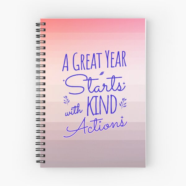 Item preview, 2026 Resolution: A Great Year Starts with Kind Actions (Lilac) designed and sold by SummerSnowVentures.