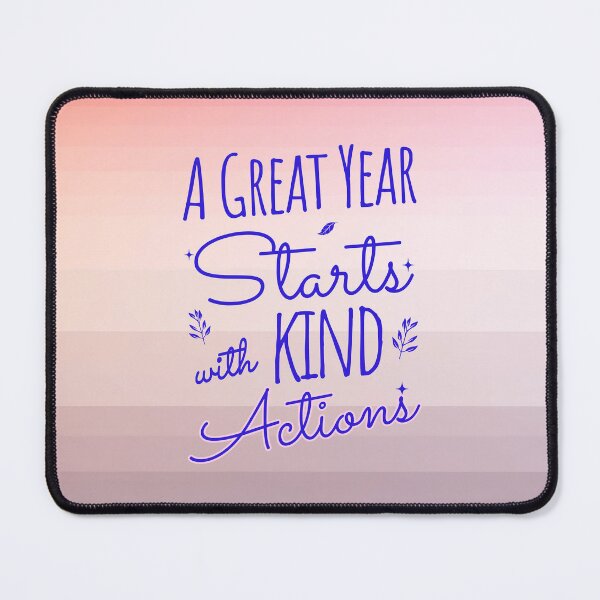 Item preview, 2026 Resolution: A Great Year Starts with Kind Actions (Lilac) designed and sold by SummerSnowVentures.
