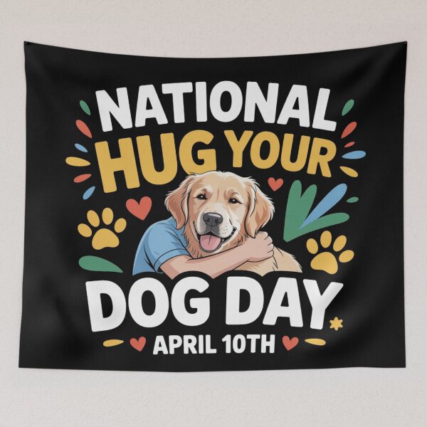 Item preview, Nationalhug your dog day april 10th designed and sold by DreamOnShirts.