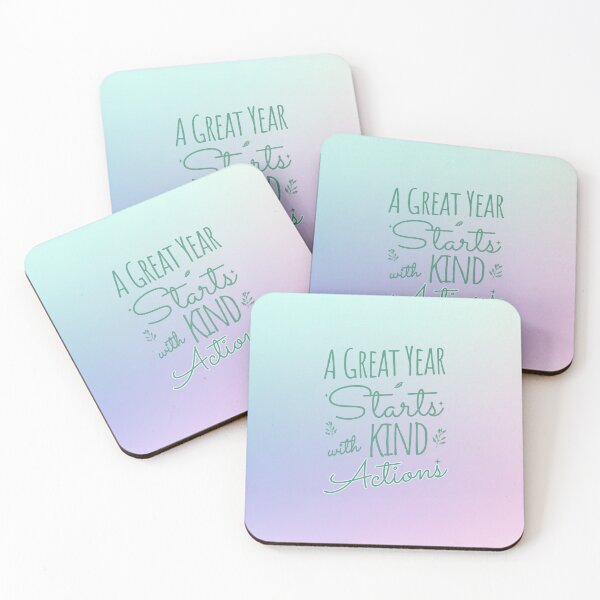 Item preview, 2026 Resolution: A Great Year Starts with Kind Actions (Sage) designed and sold by SummerSnowVentures.