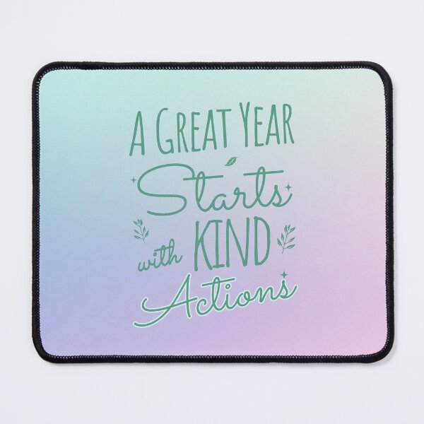 Item preview, 2026 Resolution: A Great Year Starts with Kind Actions (Sage) designed and sold by SummerSnowVentures.