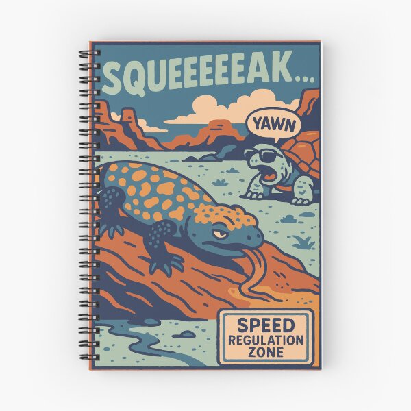 Item preview, Gila Monster and Tortoise Desert Speed Zone Design designed and sold by WildlifeInc.