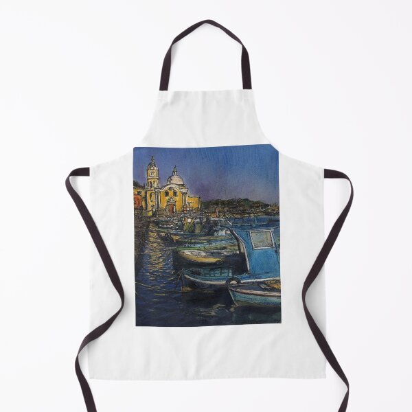 Item preview, Dusk Falls Over Procida Fleet designed and sold by Randy Sprout Fine Art.