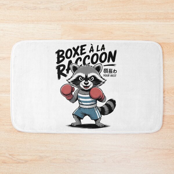 Item preview, Raccoon Boxer with Bold Attitude designed and sold by SquiggleNest.