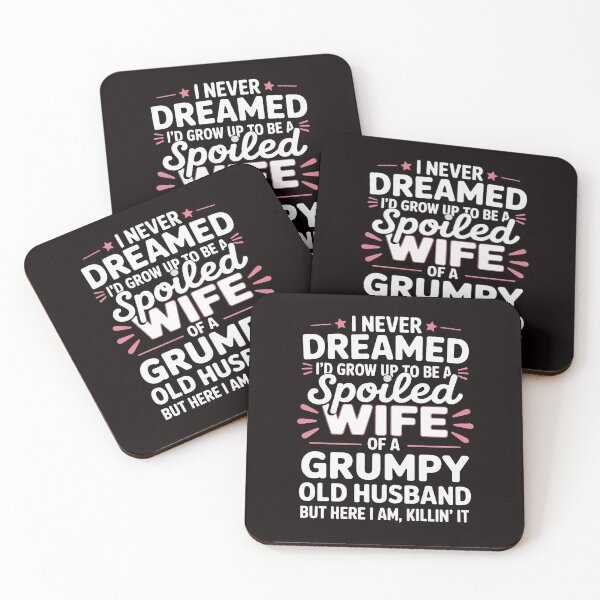 Item preview, Grumpy Old Husband Spoiled Wife Of A Grumpy Old Husband designed and sold by RatCurry.